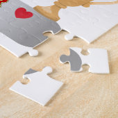 Puzzle Teacher Appréciation Worm in Apple Ajouter un nom (Côté)