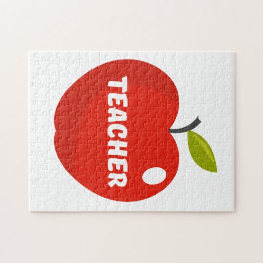 Puzzle Teachers Apple (Horizontal)