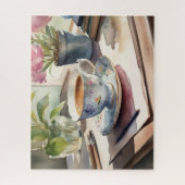 Puzzle Teacup vintage aquarelle (Vertical)