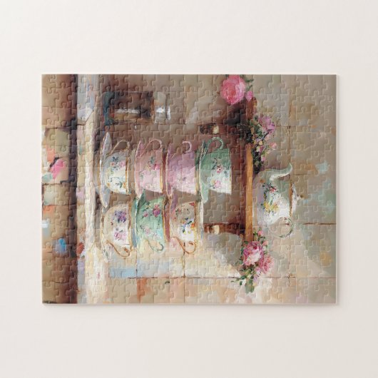 Puzzle Teacups Tea Pot Set cuisine (Horizontal)