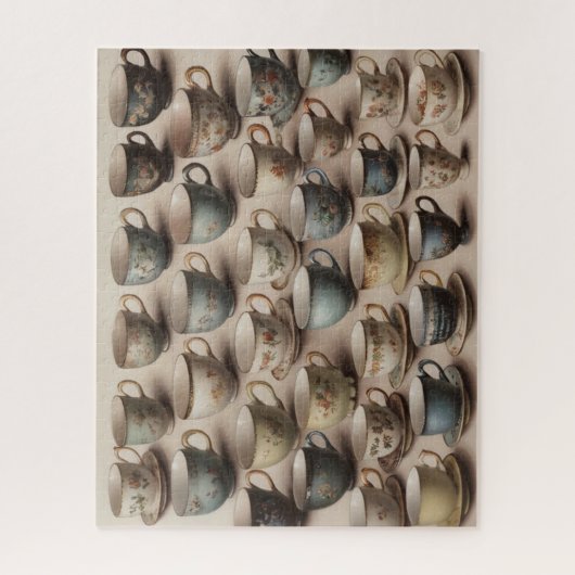 Puzzle Teacups vintage (Vertical)