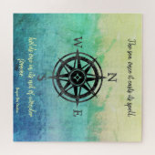 Puzzle Teal Ombre Sea (Horizontal)