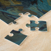 Puzzle Teal, or, White and Black Oils (Côté)
