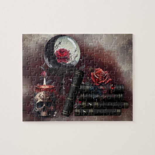 Puzzle Técherie | Articles magiques Spellbooks et Crystal (Horizontal)