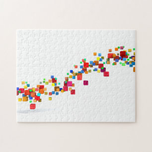 Puzzle Technologie de Blockchain comme affaires créatives