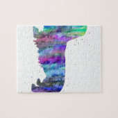 Puzzle Teckel, copie d'aquarelle de chien de teckel, (Horizontal)