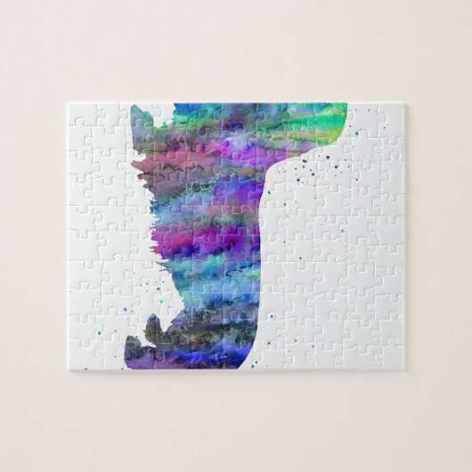 Puzzle Teckel, copie d'aquarelle de chien de teckel, (Horizontal)