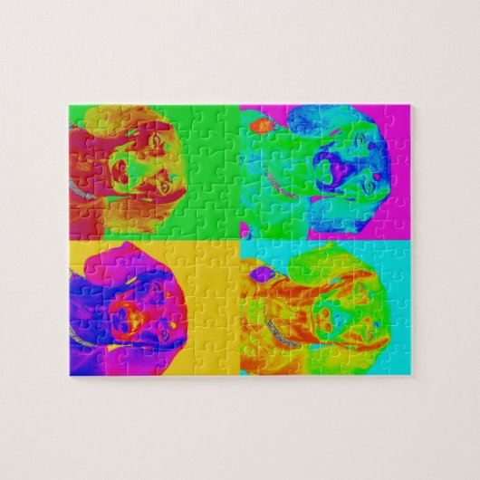 Puzzle Teckel d'art op (Horizontal)