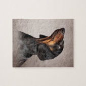 Puzzle Teckel de race de chien de dessin (Horizontal)