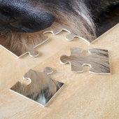 Puzzle Teckel d'une chevelure de fil miniature (Côté)
