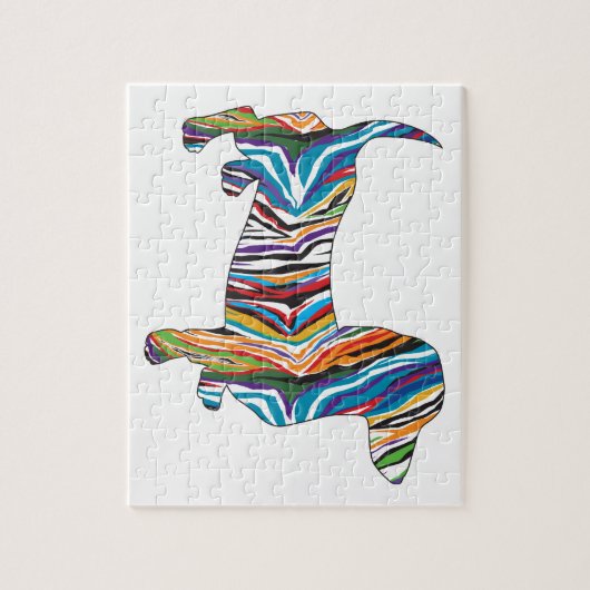 Puzzle Teckel - Zbra psychédélique Doxie (Vertical)