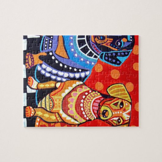 Puzzle Teckels par Heather Galler (Horizontal)