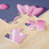 Puzzle Teddy bears and candy pattern (Côté)