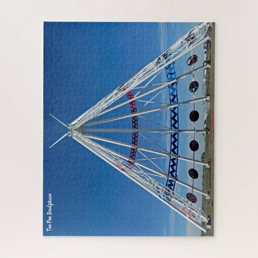 Puzzle Tee Pee Sculpture (Vertical)