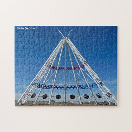 Puzzle Tee Pee Sculpture (Horizontal)