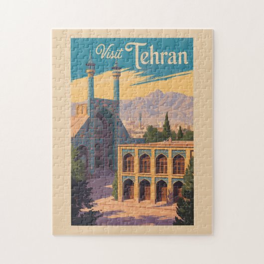Puzzle Téhéran Iran Golestan Palace Illustration Voyage (Vertical)