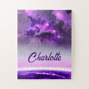 Puzzle Teintes violettes cosmiques en Galaxie fantastique