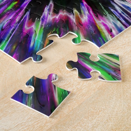 Puzzle Teinture colorée Abstraite (Côté)