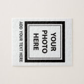 Puzzle Télécharger une photo et ajouter du texte - Person (Horizontal)