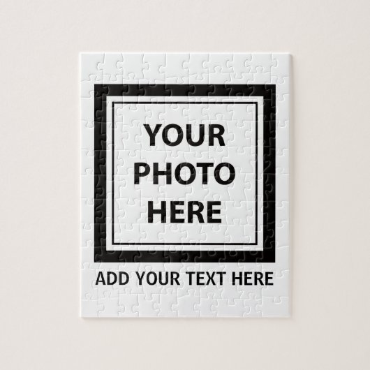 Puzzle Télécharger une photo et ajouter du texte - Person (Vertical)