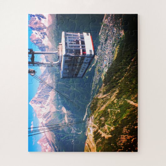 Puzzle Téléphérique au-dessus de Chamonix (Vertical)