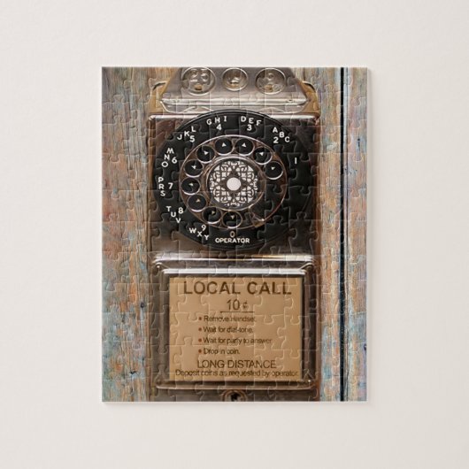 Puzzle Téléphone antique rotatif payant rude (Vertical)