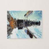 Puzzle Télescope spatial Hubble et astronautes (Horizontal)