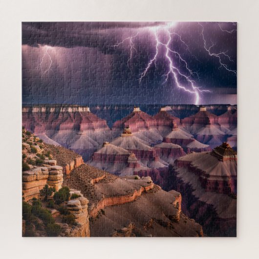 Puzzle Tempête Au-Dessus Du Grand Canyon (Vertical)
