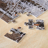 Puzzle Tempête de verglas en hiver dans la forêt - 16x20  (Côté)