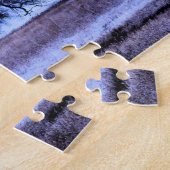 Puzzle Tempête d'hiver se reproduisant dans les montagnes (Côté)