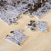Puzzle Tempête glaciaire d'hiver dans la forêt (Côté)
