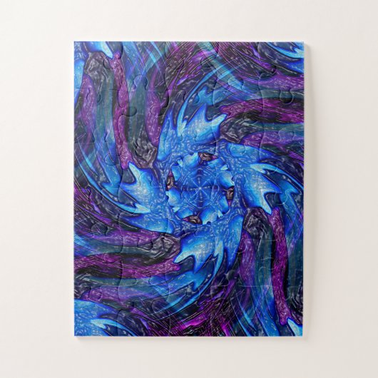 Puzzle Tempête hivernale froide.... (Vertical)