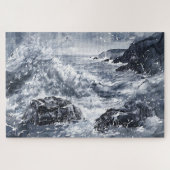 Puzzle Tempête sur la côte galloise (Horizontal)