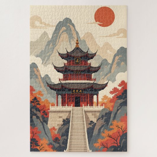 Puzzle Temple bouddhiste (Vertical)