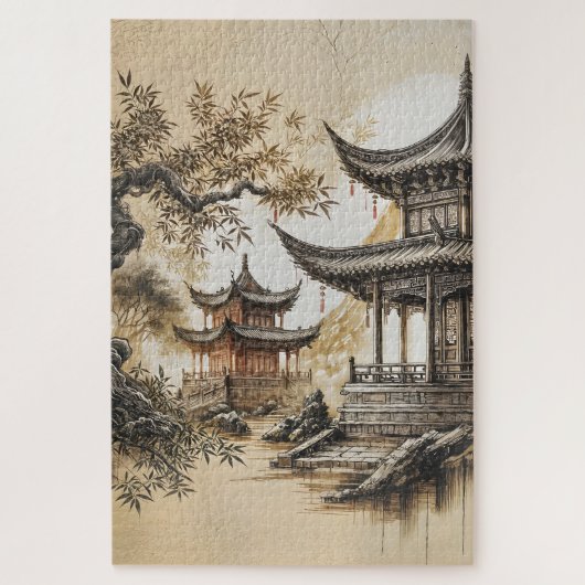 Puzzle Temple bouddhiste (Vertical)