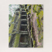 Puzzle Temple couvert de mousse Ta Prohm Cambodge (Vertical)