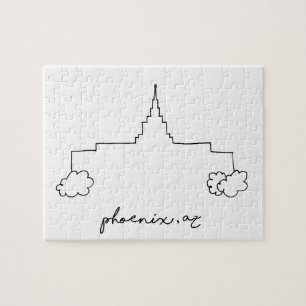Puzzle temple de phoenix arizona croquis simple moderne