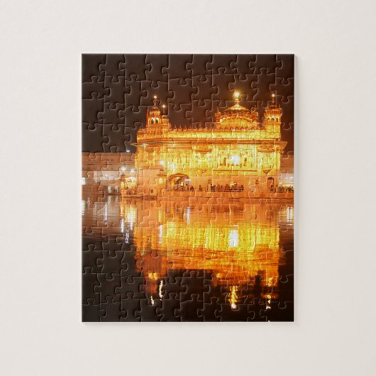 Puzzle Temple d'or Amritsar Inde du nord la nuit (Vertical)