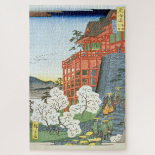 Puzzle Temple Kiyomizu-dera, Kyoto, Hiroshige