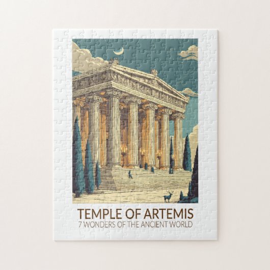 Puzzle Temple of Artemis Seven Wonders of the World Art (Vertical)