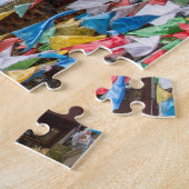 Puzzle Temple tibétain avec drapeaux de prière - Yunnan,  (Côté)