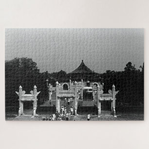 Puzzle Temple vintage de Pékin du parc du Ciel