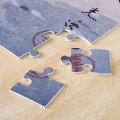 Puzzle Temple Zojoji en neige par Tsuchiya Koitsu (Côté)