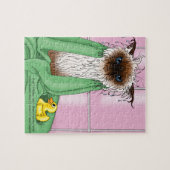 Puzzle Temps de bain Siamese Chat (Horizontal)
