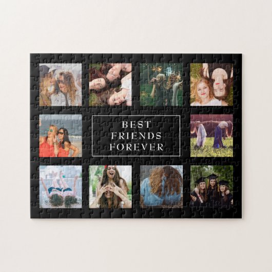 Puzzle Ten Photo Collage Best Friends Forever (Horizontal)