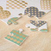 Puzzle tendances modernes coeurs graphiques (Côté)