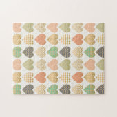 Puzzle tendances modernes coeurs graphiques (Horizontal)