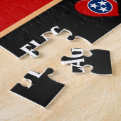 Puzzle Tennessee Flag & Tennessee State USA /America (Côté)