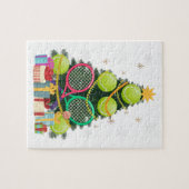 Puzzle Tennis Christmas Tree Joueur Tennis Coach (Horizontal)