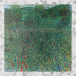 Puzzle Terrain de fleurs à Litzlberg Klimt, Paysage Vinta<br><div class="desc">Flower Field à Litzlberg (1905) par Gustav Klimt est un symbole de l'ère victorienne vintage de la peinture de paysage d'art. Une scène nature avec des arbres et un champ de fleurs de pavot rouge dans un jardin sur une ferme dans le pays en Autriche. À propos de l'artiste :...</div>